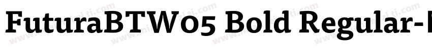 FuturaBTW05 Bold Regular字体转换